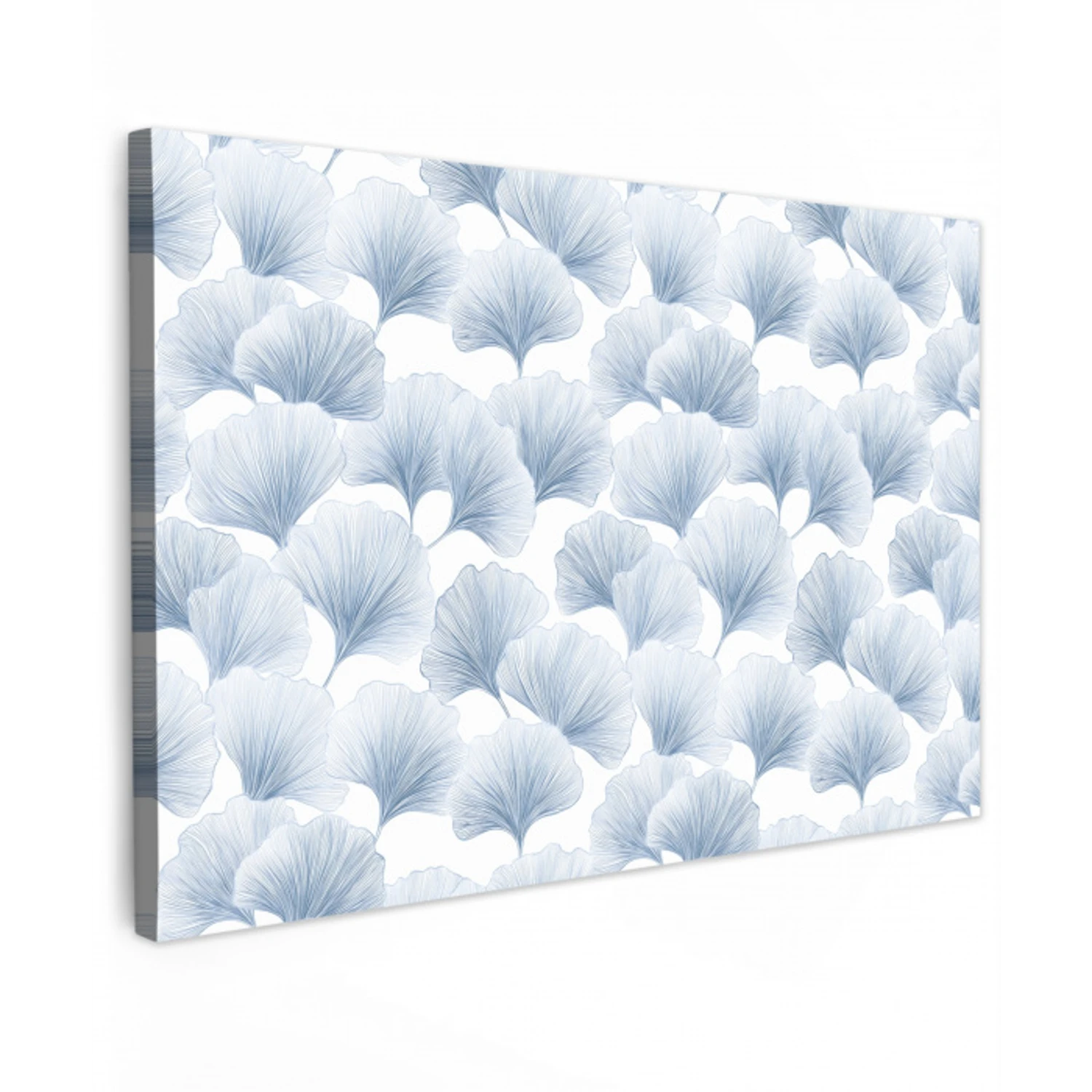 Waaier - Modern - Blauw canvas 2cm klein 34 -z3d