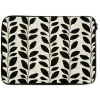 Botanisch - Dessin - Zwart - Beige laptophoes neopreen klein 279 -zkaufland3dotto