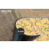 Bloemen - Motief - Geel Placemat vinyl groot 368 -closeup