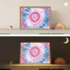 Tie-dye - Roze - Patroon Light Box met batterij (Wandlamp kind) middel -sfeer3_kind