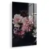 Bloemen - Vintage - Pastel - Zwart - Boeket plexiglas 5mm klein -zzzproduct_nieuw