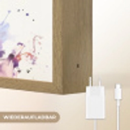 Paard - Dieren - Meisjes - Paars - Bruin Light Box met batterij (Wandlamp kind) middel -USP_websiteoplaadbaarDE