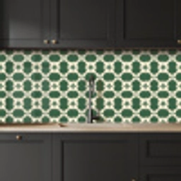 Tegel - Klassiek - Groen keuken achterwand 2 middel 871 -sfeer1