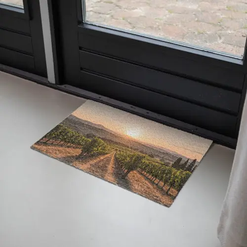 Wijngaard - Zonsondergang - Landschap Deurmat klein -sfeer2