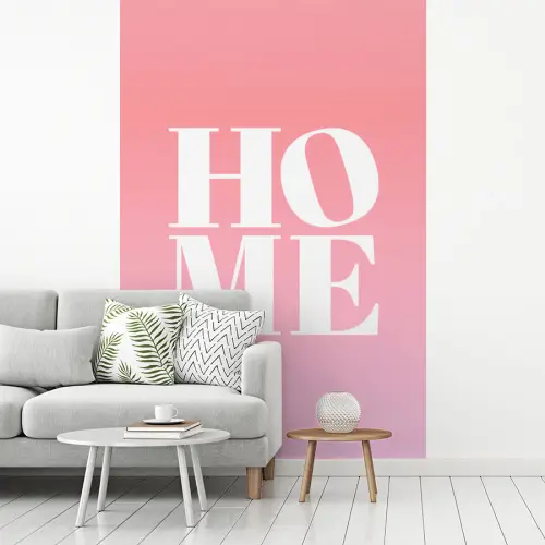 Home - Letters - Groot - Roze fotobehang vinyl groot -woonkamer