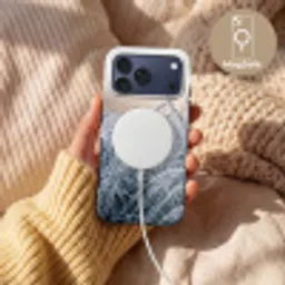 Rijp - Gras - Kristallen - Winter - Minimalistisch Toughcase MagSafe Apple iPhone 17 Pro Max klein -USP_MagsafeV