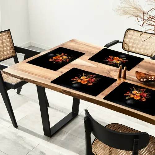 Herfst - Boeket - Oranje Placemat vinyl groot -zzsfeer4_Kitchenyeah-website