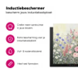 Bloemen - Tuin - Natuur - Kleurrijk Inductie beschermer vinyl 3mm klein -wsfeer2_website