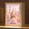 Prinses - Roze - Kasteel Light Box met kabel klein -zzz_3d_website