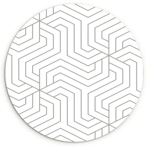 Geometrie - Lijn - Patroon Wandcirkel plexiglas klein 852 -3d