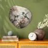 Kolibrie - Vogels - Bloemen - Planten Wandcirkel Organisch Forex 3mm klein -sfeer2