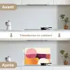 Vormen - Abstract - Kleurrijk keuken achterwand spatscherm klein -voor_na_FR
