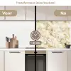 Warm - Gouden - Marmer - Patroon keuken achterwand 2 middel 871 -voor-na2_NL