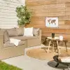 Wereldkaart - Bloemen - Felgekleurd tuinposter los doek klein -sfeer4