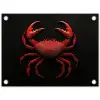 Krab - Rood - Vissen - Schaaldieren tuinposter los doek klein -3d