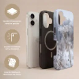 Schermbloem - Rijp - Kristallen - Winter - Delicaat Toughcase MagSafe Apple iPhone 17 klein -USP_Lagen_FR