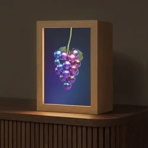 Paars - Disco - Feest - Druif Light Box met kabel (Tafellamp) klein -z3d_website