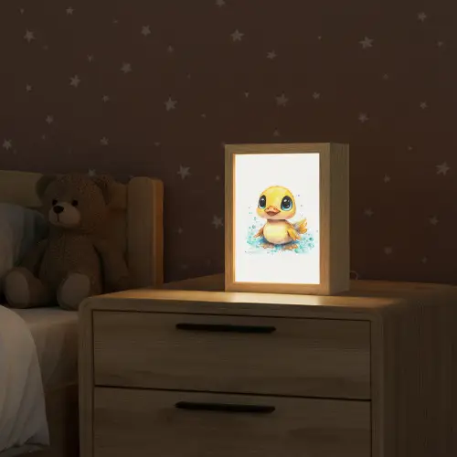 Eendje - Badeend - Geel Light Box met kabel klein -sfeer1_kind
