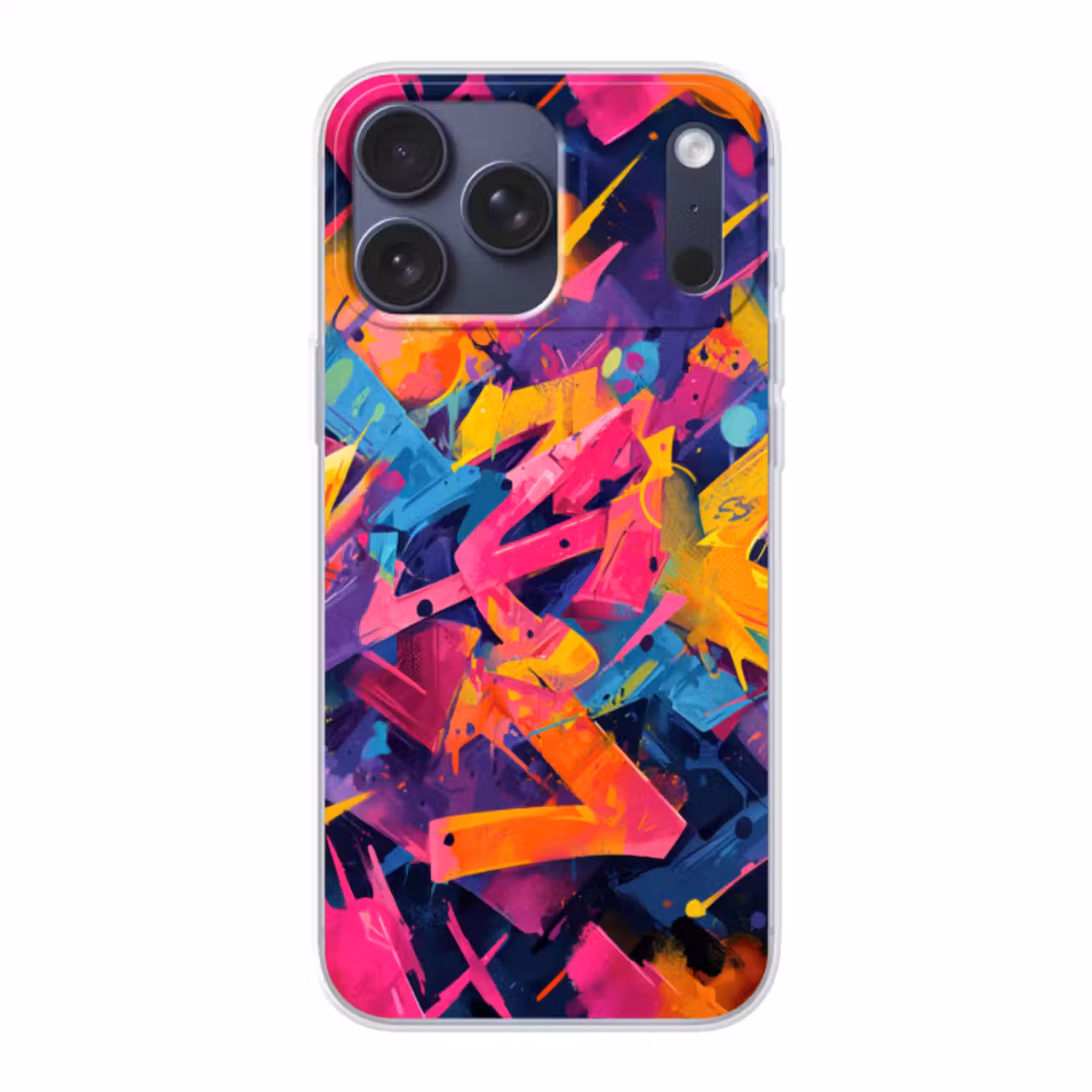 Telefoonhoesje Softcase - Abstract - Vormen - Kleurrijk