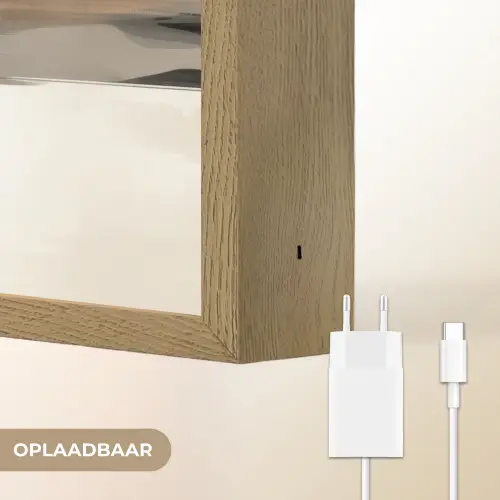 Minimalistisch - Landschap - Dimensie Light Box met batterij (Wandlamp) middel -USP_websiteoplaadbaarNL