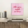 Tekst - Roze - Love - Hart plexiglas 5mm klein -sfeer1