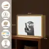 Wijnfles - Otter - Zwart Light Box met batterij (Wandlamp) middel -USP_websiteoverzichtNL