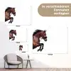 Paard - Springen - Modern tuinposter los doek klein -Xsfeer9_DE