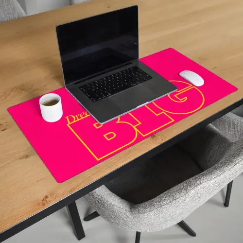 Minimalistisch - Roze - Dream big - Grafisch Muismat XXL klein -sfeer1