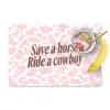 Koeienprint - Roze - Cowboy - Horse Placemat vinyl groot -zzzproduct_Kitchenyeah-website