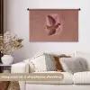 Illustratie - Vogels - Abstract - Roze Wandkleed katoen middel -sfeer1