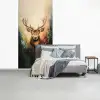Hert - Geverfd - Gewei - Bruin fotobehang vinyl groot -slaapkamer