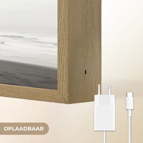 Surfplank - Zand - Zee Light Box met batterij (Wandlamp) middel -USP_websiteoplaadbaarNL