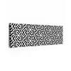 Design - Geometrie - Patroon - Zwart - Wit canvas 2cm klein 828 -z3d