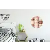 Macarons - Beige - Bruin Wandcirkel aluminium klein -kinderkamer