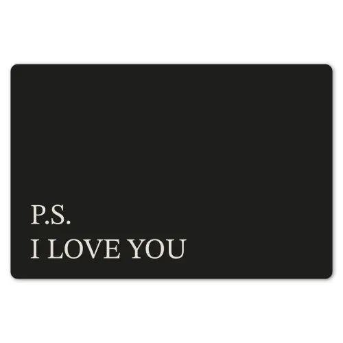 Zwart - Minimalistisch - Valentijn Placemat vinyl groot -zzsfeer1_Kitchenyeah-website
