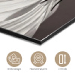 Bloem - Minimalistisch - Zwart - Wit aluminium wit klein -closeup_NL