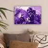 Bladeren - Paars - Tropisch - Abstract canvas 2cm klein -sfeer1