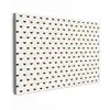 Valentijn - Hart - Wit - Zwart Tuinposter op houten frame 2 cm dik klein 845 -3d