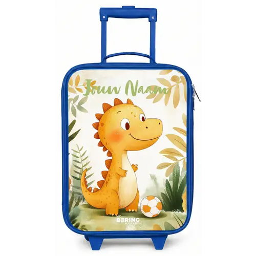 Dino - Voetbal - Oranje Kinderkoffer - Blauw klein -zz3dotto