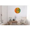 Dansen - Vrouwen - Verfstructuur Wandcirkel aluminium klein -woonkamer