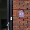 Paars - Traditioneel Naambord Huisje klein -sfeer2