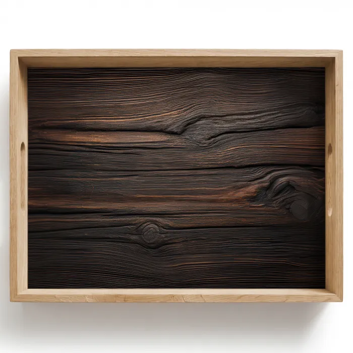 Hout - Grillige nerven Dienblad Rechthoek middel -z3d_shopping