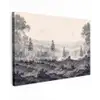 Mistig - Berglandschap - Illustratie canvas 2cm klein -z3d