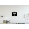 Wit - Bloemen - Tulpen - Vaas textielposter latten blank klein -kinderkamer