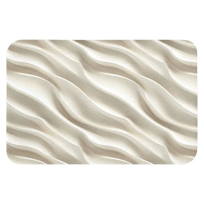 Diagonaal - Golven - Crème WCmat klein 1009 -3d