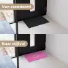Smiley - Vrolijk - Roze Deurmat klein -voor-na_NL