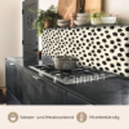 Madeliefjes - Grafisch - Zwart - Beige keuken achterwand 2 middel 871 -usp_DE