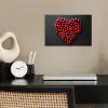 Kersen - Hart - Rood - Zwart poster papier klein -sfeer1