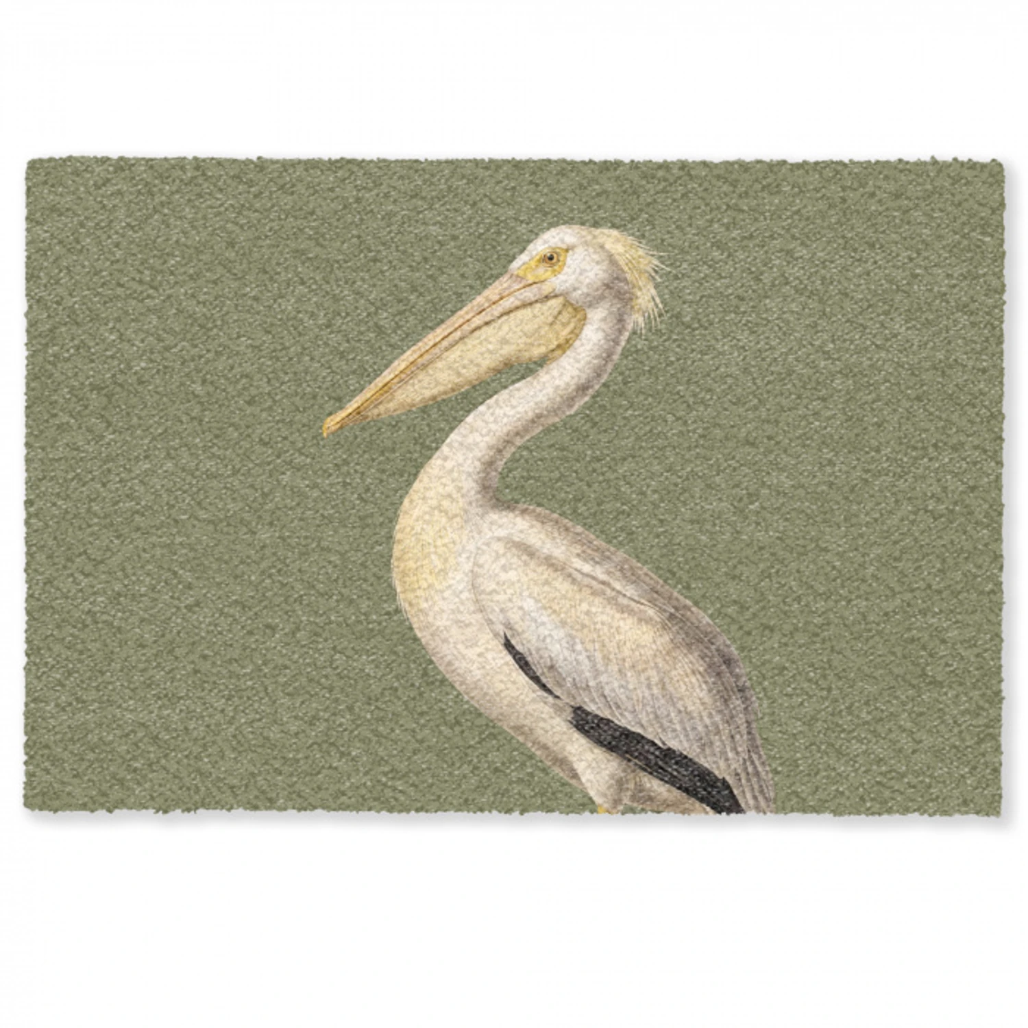Pelikaan - Wit - Vogel - Klassiek - Natuur Deurmat klein -zkaufland3d