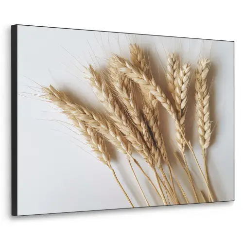 Graan - Geel - Wit - Stilleven Textielframe zwart klein -3d